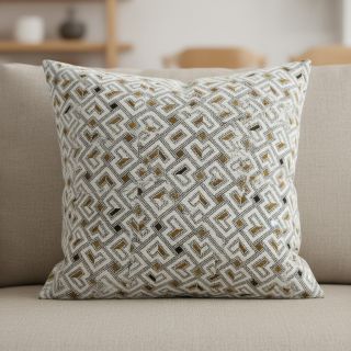 Decoration fabric jacquard Pagne allover jaune