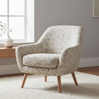 Decoration fabric Linenlook Dog cartoon line