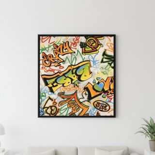 Decoration fabric premium Graffiti street art