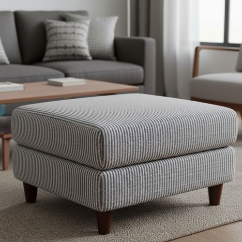 Decoration fabric DOBBY Colored stripe navy blue