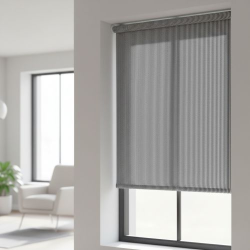 Decoration fabric DOBBY Colored stripe navy blue