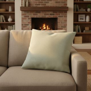 Decoration fabric DOBBY Colored stripe soft green