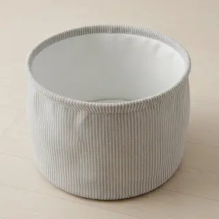 Decoration fabric DOBBY Colored stripe grey