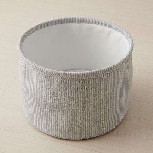 Decoration fabric DOBBY Colored stripe grey