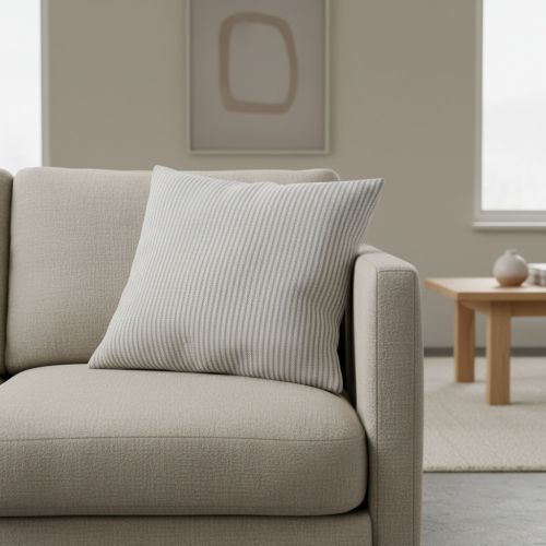 Decoration fabric DOBBY Colored stripe grey