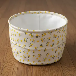 Decoration fabric Linenlook Little citrus fruits