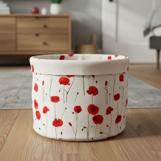 Decoration fabric premium Poppy field