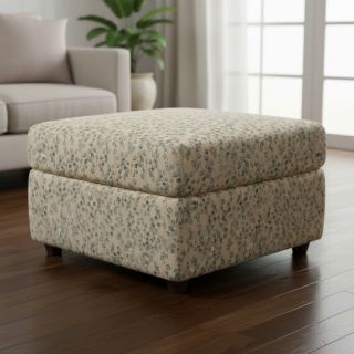 Decoration fabric Linenlook Little eucalyptus