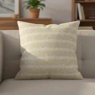 Decoration fabric jacquard Music notes lyrics metallic
