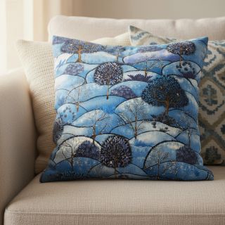 Decoration fabric Forest hill winter digital print