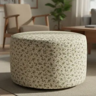 Decoration fabric Linenlook premium Black Olive