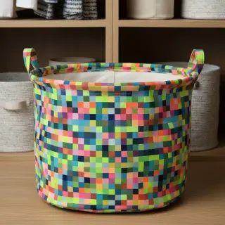 Decoration fabric jacquard Pixels