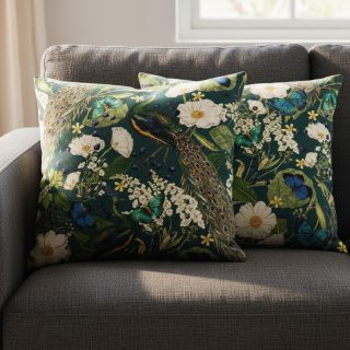 Decoration fabric premium Peacock butterfly chique digital print