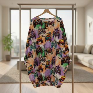 Sweat fabric Dare me design F digital print