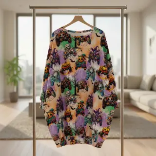 Sweat fabric Dare me design F digital print