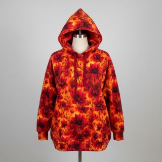 Sweat fabric Flower galaxy design A digital print