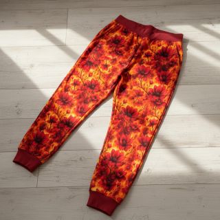 Sweat fabric Flower galaxy design A digital print