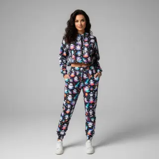 Sweat fabric Spooky design D digital print