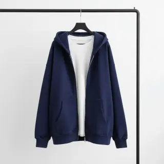 Sweat fabric DENIM dark blue
