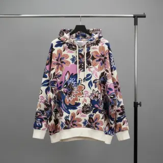 Sweat fabric Flowers Mici ecru digital print