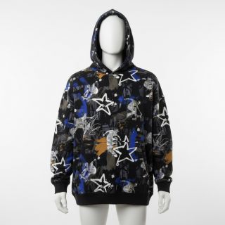 Sweat fabric Graffiti black digital print