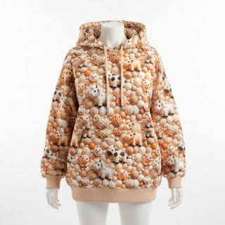 Sweat fabric Cutie pies design B digital print