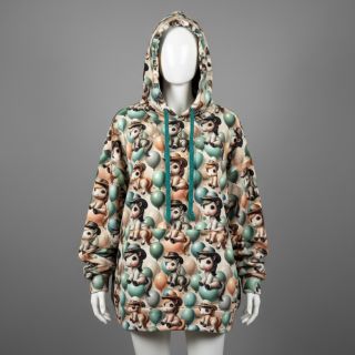 Sweat fabric Happy horse design B digital print