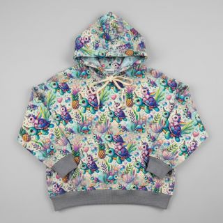 Sweat fabric Pretty unicorns design C digital print