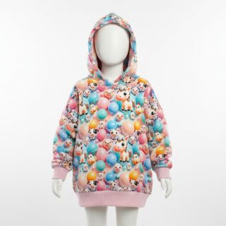 Sweat fabric Happy horse design A digital print