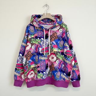 Sweat fabric Manga cobalt digital print