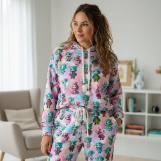 Sweat fabric Midgets digital print