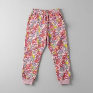 Sweat fabric Abstract flowers pink digital print