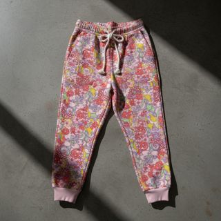 Sweat fabric Abstract flowers pink digital print