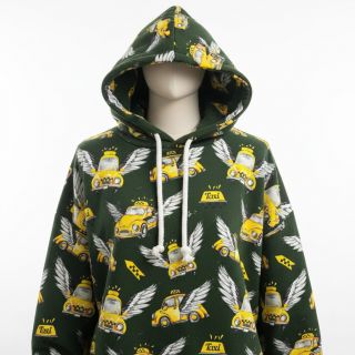 Sweat fabric Retro design A digital print