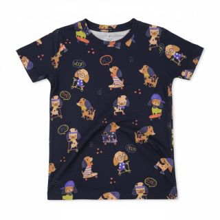 Jersey Dogs navy digital print