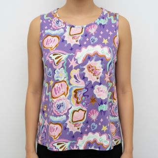 Jersey Shells lavender digital print