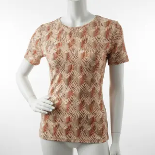 Jersey VISCOSE Structure beige digital print