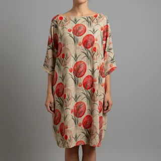 Jersey VISCOSE Enjoy The Silence red digital print