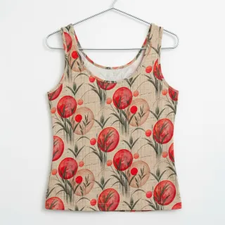 Jersey VISCOSE Enjoy The Silence red digital print