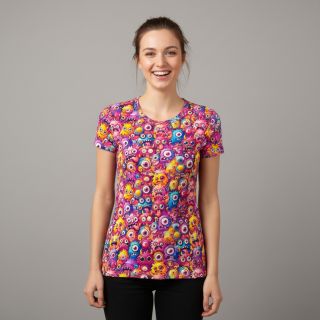 Jersey Funny faces design B digital print