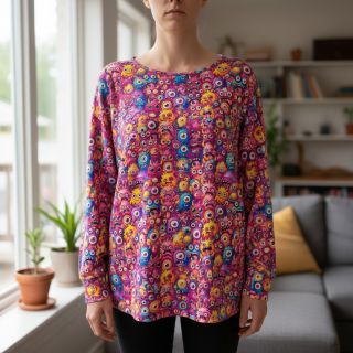 Jersey Funny faces design B digital print