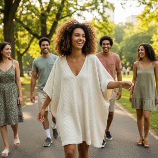 Jersey Cotton-Linen WAFFLE SIMPLY NATURAL