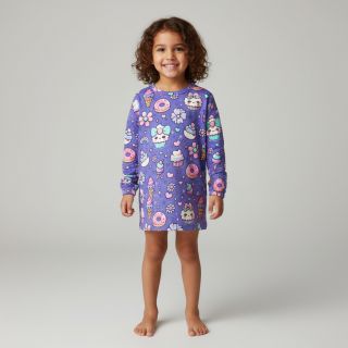 Jersey Sweet food lavender digital print