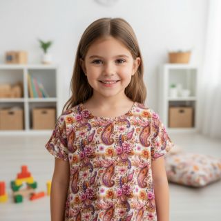 Jersey Paisley woody design A digital print