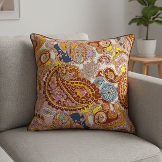 Faux fur Paisley digital print