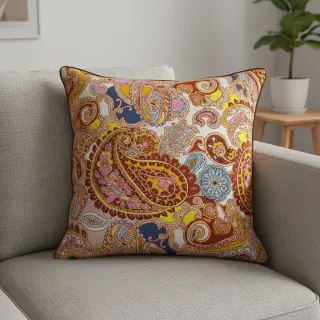 Faux fur Paisley digital print