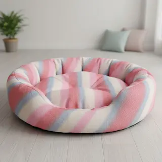 Faux fur Rainbow diagonal stripe