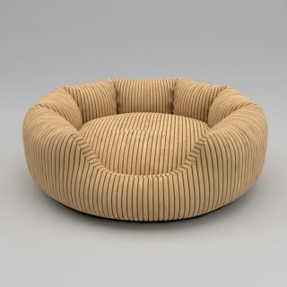 Faux fur Shadow stripes bronze