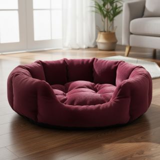 Faux fur SMOOTH bordeaux