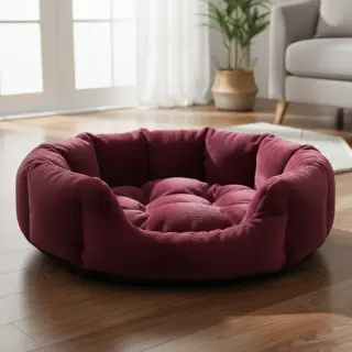 Faux fur SMOOTH bordeaux